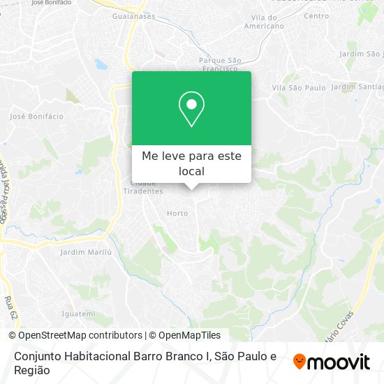 Conjunto Habitacional Barro Branco I mapa