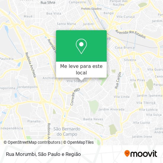 Rua Morumbi mapa