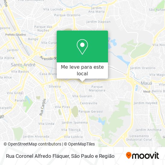 Rua Coronel Alfredo Fláquer mapa