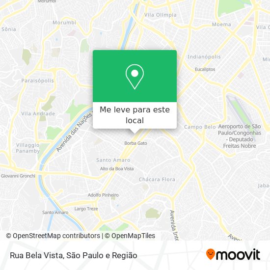 Rua Bela Vista mapa