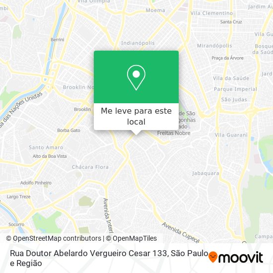 Rua Doutor Abelardo Vergueiro Cesar 133 mapa