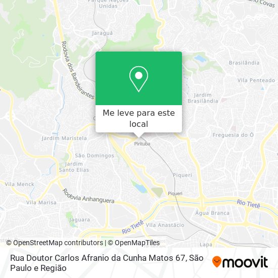 Rua Doutor Carlos Afranio da Cunha Matos 67 mapa