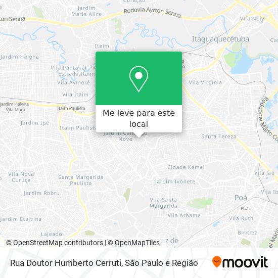 Rua Doutor Humberto Cerruti mapa