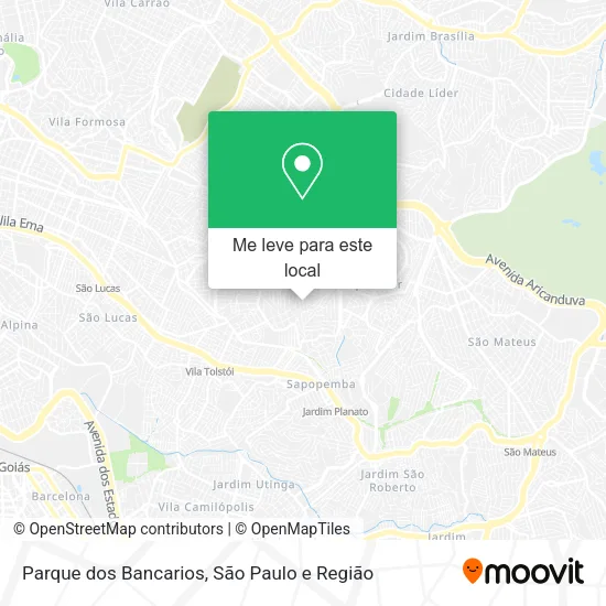 Parque dos Bancarios mapa