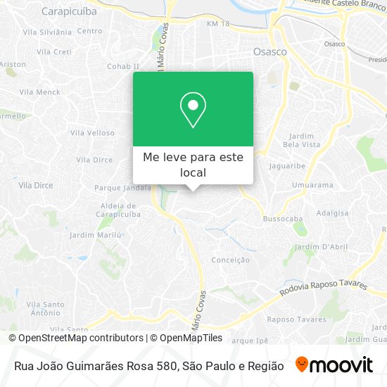 Rua João Guimarães Rosa 580 mapa