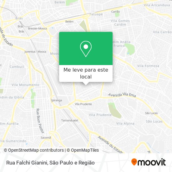 Rua Falchi Gianini mapa