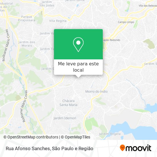 Rua Afonso Sanches mapa