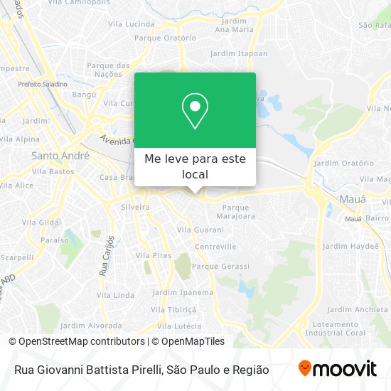 Rua Giovanni Battista Pirelli mapa