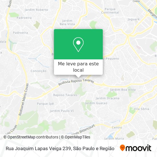 Rua Joaquim Lapas Veiga 239 mapa