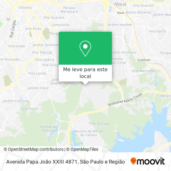 Avenida Papa João XXIII 4871 mapa