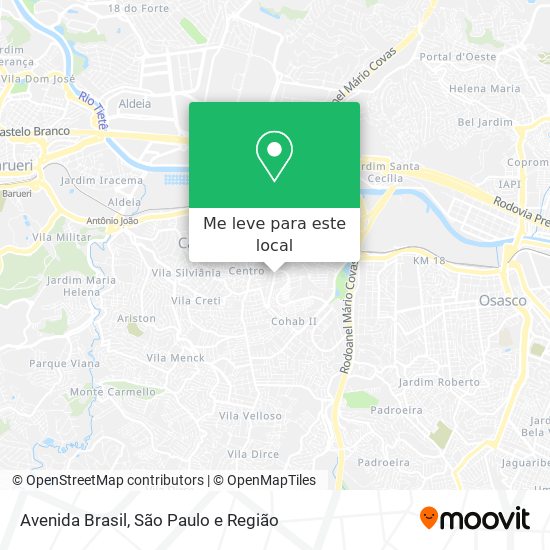 Avenida Brasil mapa