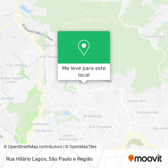 Rua Hilário Lagos mapa