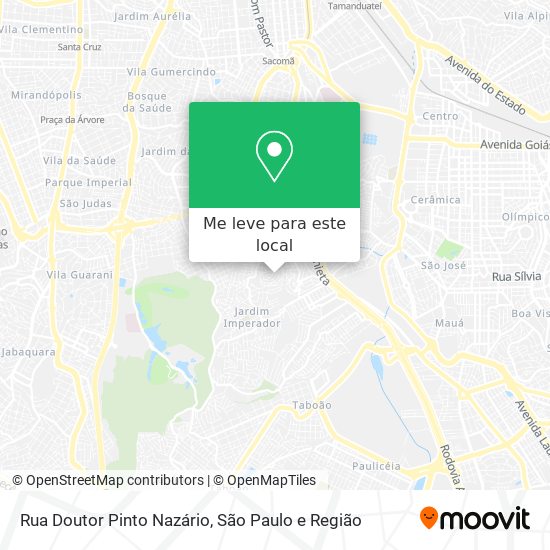 Rua Doutor Pinto Nazário mapa
