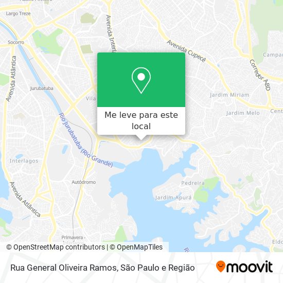 Rua General Oliveira Ramos mapa