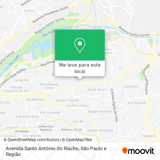 Avenida Santo Antônio do Riacho mapa