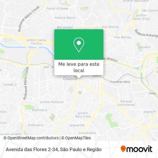 Avenida das Flores 2-34 mapa