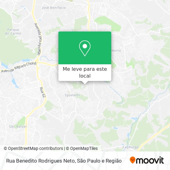 Rua Benedito Rodrigues Neto mapa