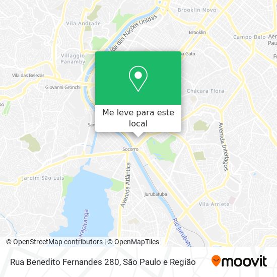 Rua Benedito Fernandes 280 mapa