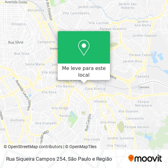 Rua Siqueira Campos 254 mapa