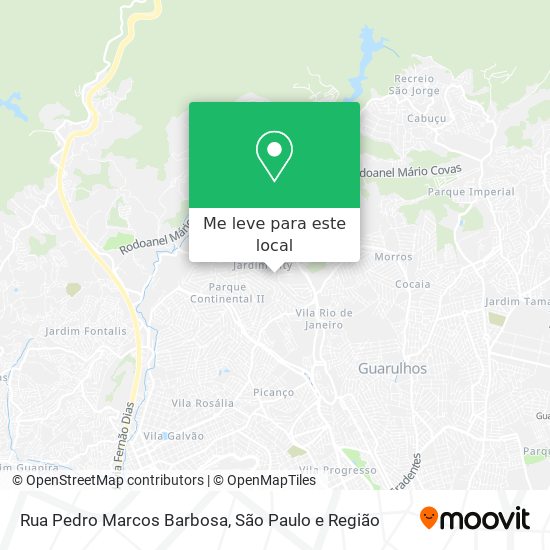 Rua Pedro Marcos Barbosa mapa