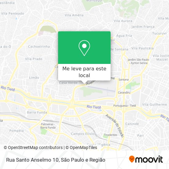 Rua Santo Anselmo 10 mapa