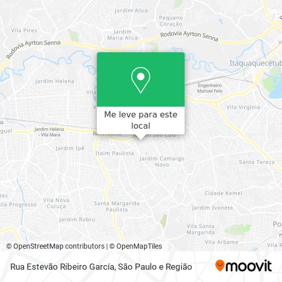 Rua Estevão Ribeiro García mapa