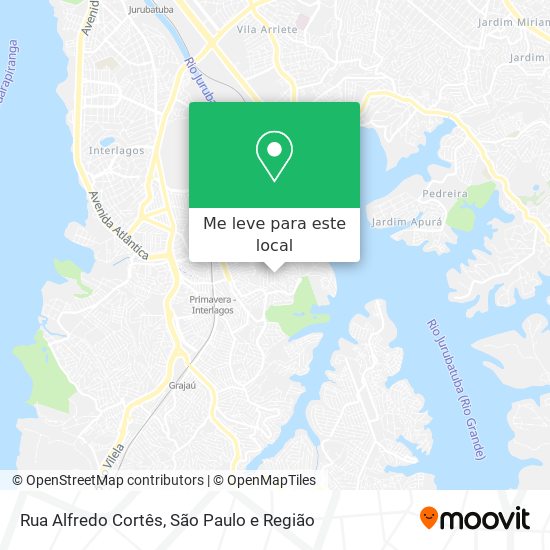 Rua Alfredo Cortês mapa