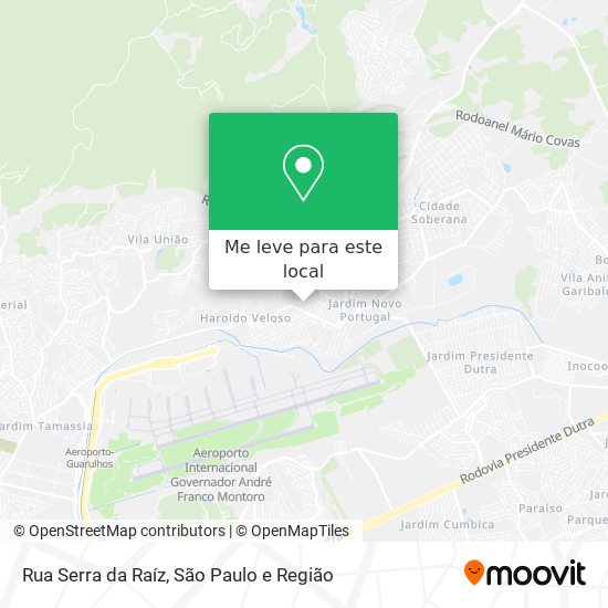 Rua Serra da Raíz mapa