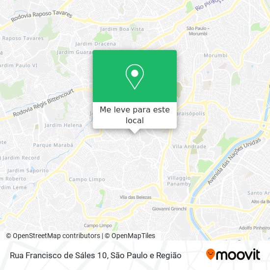 Rua Francisco de Sáles 10 mapa