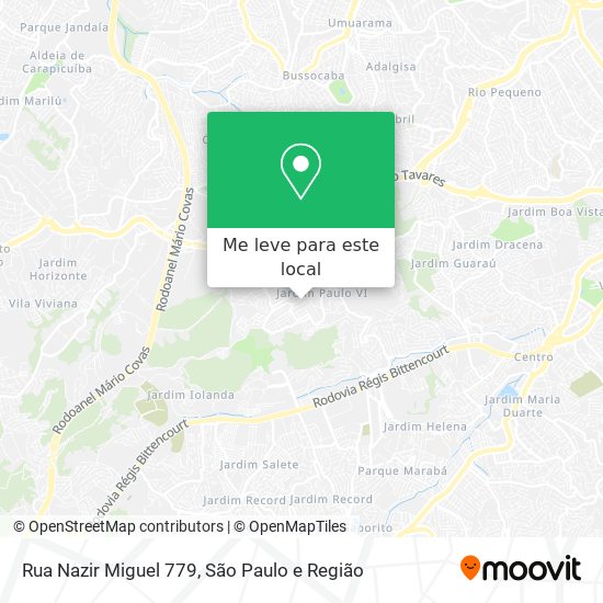 Rua Nazir Miguel 779 mapa