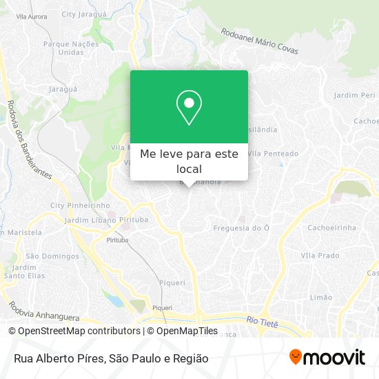 Rua Alberto Píres mapa
