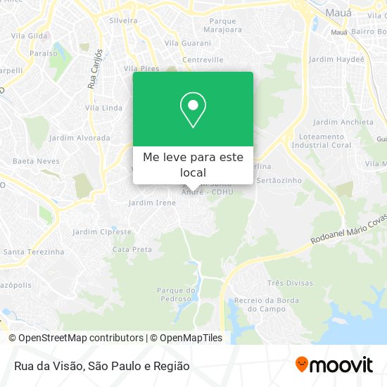 Rua da Visão mapa