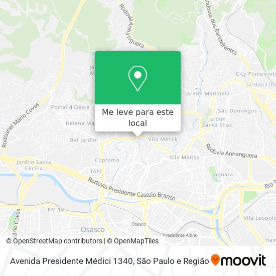 Avenida Presidente Médici 1340 mapa