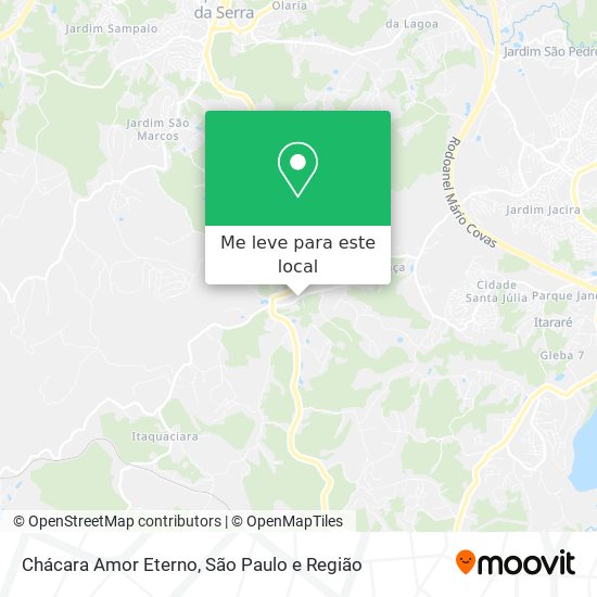 Chácara Amor Eterno mapa