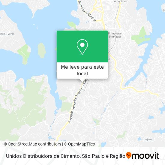 Unidos Distribuidora de Cimento mapa