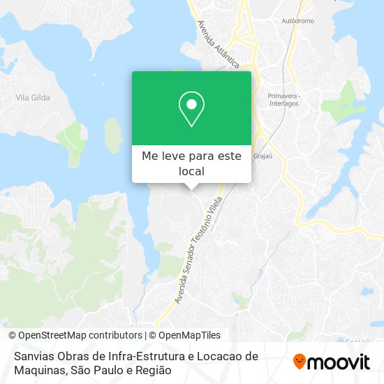 Sanvias Obras de Infra-Estrutura e Locacao de Maquinas mapa