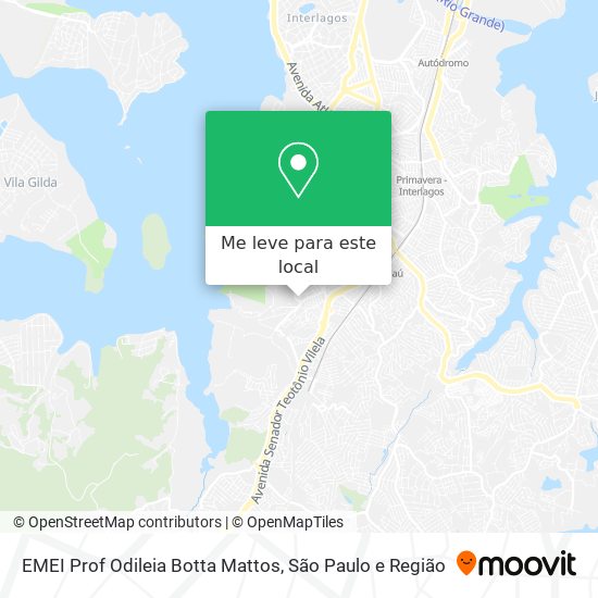 EMEI Prof Odileia Botta Mattos mapa