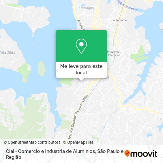 Cial - Comercio e Industria de Aluminios mapa