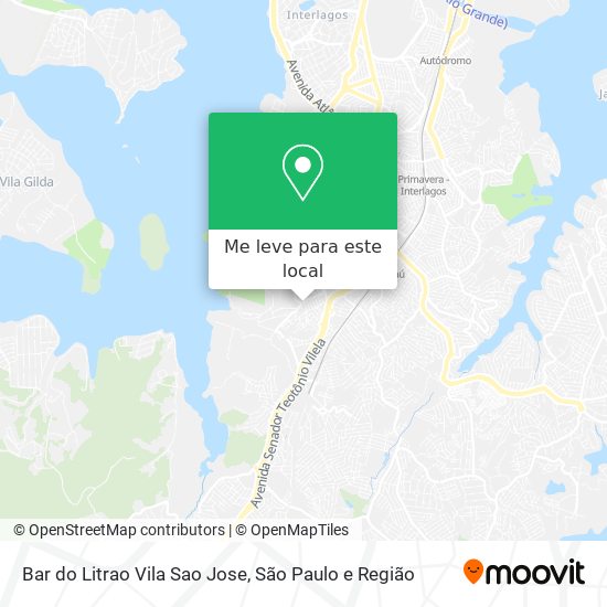Bar do Litrao Vila Sao Jose mapa