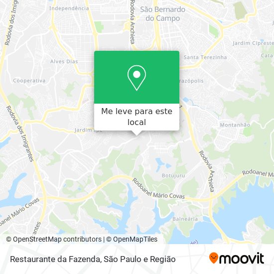 Restaurante da Fazenda mapa