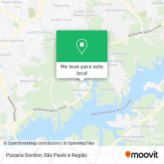 Pizzaria Gordon mapa