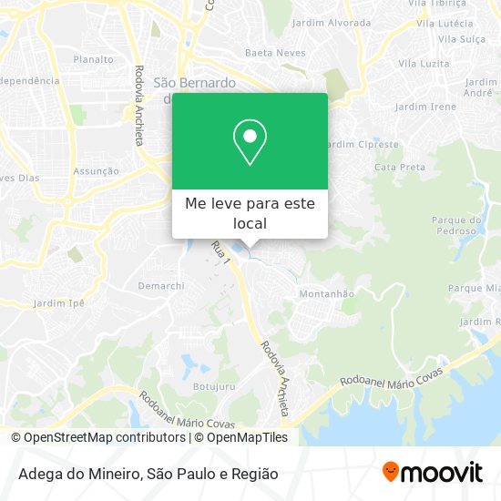 Adega do Mineiro mapa