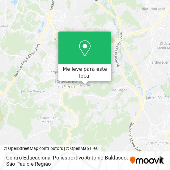 Centro Educacional Poliesportivo Antonio Baldusco mapa