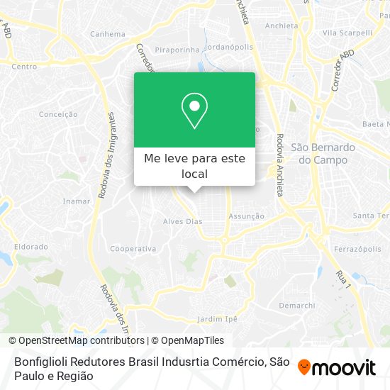 Bonfiglioli Redutores Brasil Indusrtia Comércio mapa