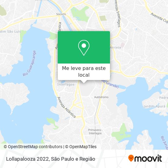 Lollapalooza 2022 mapa