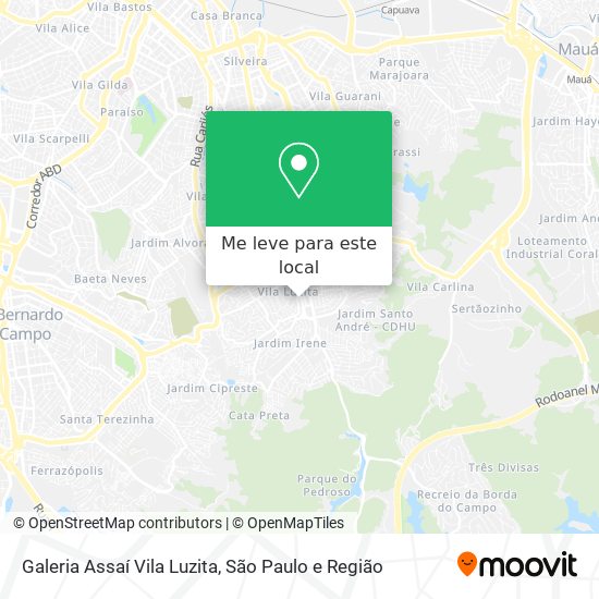Galeria Assaí Vila Luzita mapa