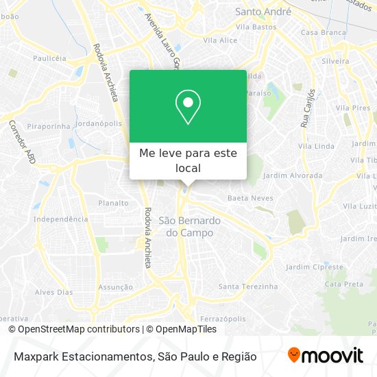 Maxpark Estacionamentos mapa