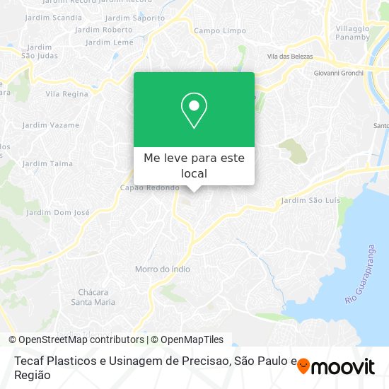 Tecaf Plasticos e Usinagem de Precisao mapa