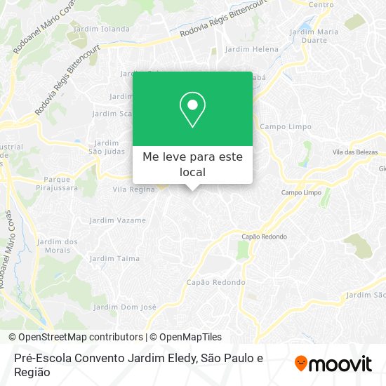 Pré-Escola Convento Jardim Eledy mapa