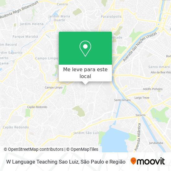 W Language Teaching Sao Luiz mapa